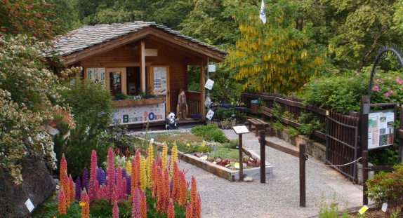 La biglietteria del Giardino Botanico di Oropa